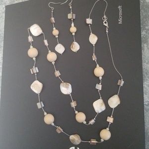 Premier design coastal necklace set with earrings